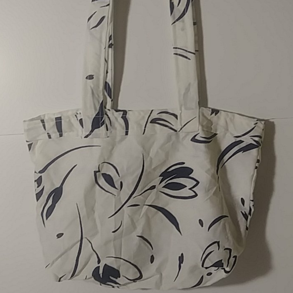 Blue white homemade bag